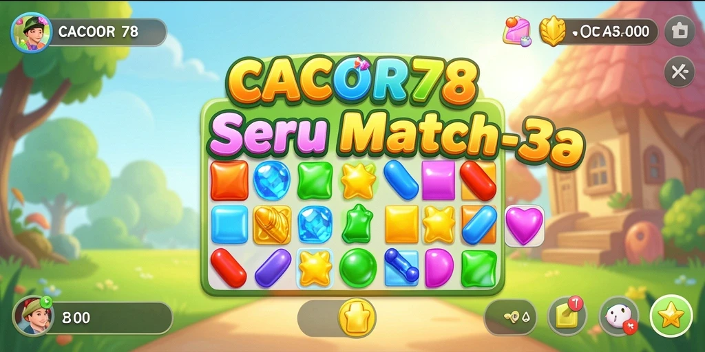 Tangkapan layar gameplay <strong>CACOR78</strong> menampilkan momen seru mencocokkan item.