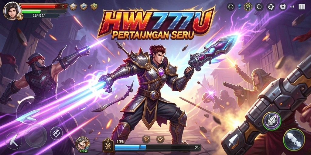 Menampilkan ketegangan pertarungan di arena HW777.
