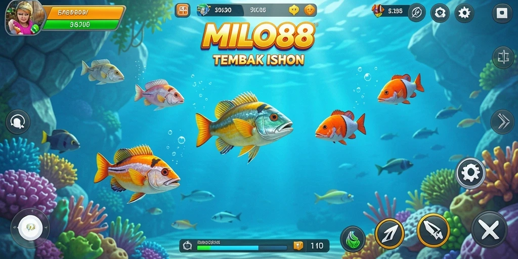 Tangkapan layar MILO88 menampilkan pemain menembak ikan dengan gameplay yang mengasyikkan.
