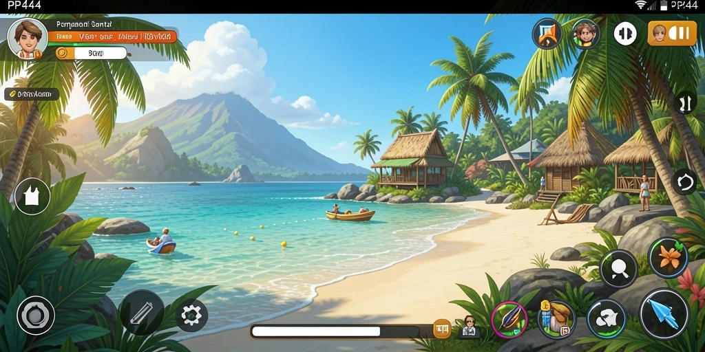 Screenshot gameplay PP444 yang menampilkan keseruan permainan santai.