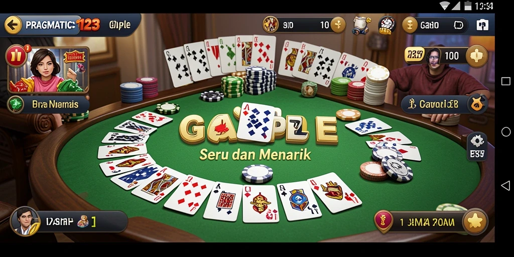Tampilan menarik gameplay Gaple di PRAGMATIC123