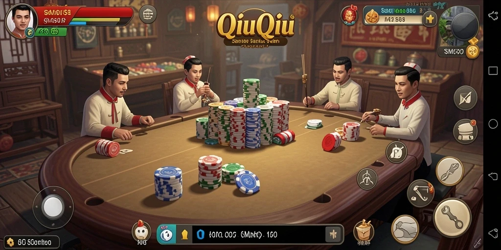Screenshot gameplay QiuQiu yang seru di SM605.