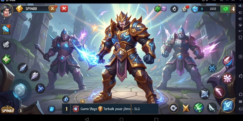 Screenshot utama SPIN88 menunjukkan pertempuran strategis yang intens.