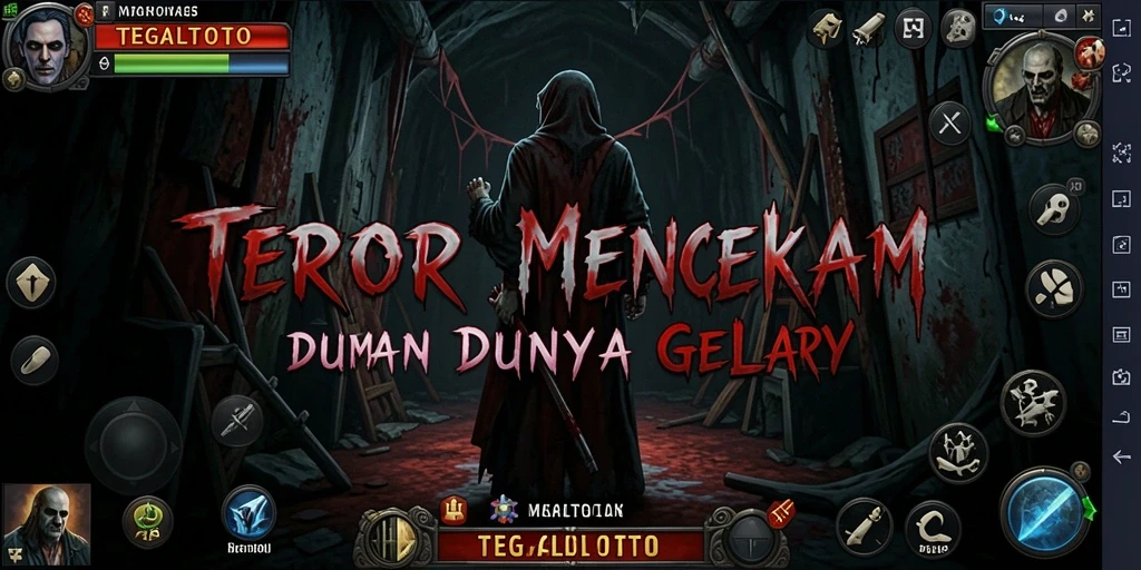Gameplay TEGALTOTO dengan suasana horor yang mendalam dan menegangkan.