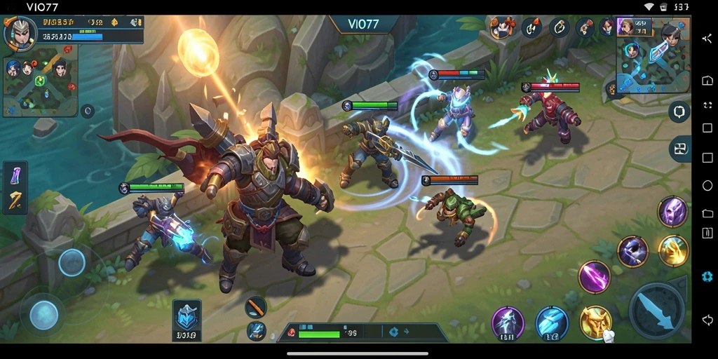 Tampilan gameplay VIO77 dengan aksi strategis yang menegangkan.